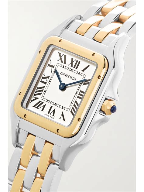 cartier panthere or et acier|cartier panthere watch women's.